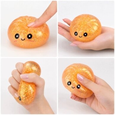 Blizgus „Dumpling Mystery“ Squishy – antistresinis žaislas paslapčių dėžutėje 2 Blizgus „Dumpling Mystery“ Squishy – antistresinis žaislas paslapčių dėžutėje 2