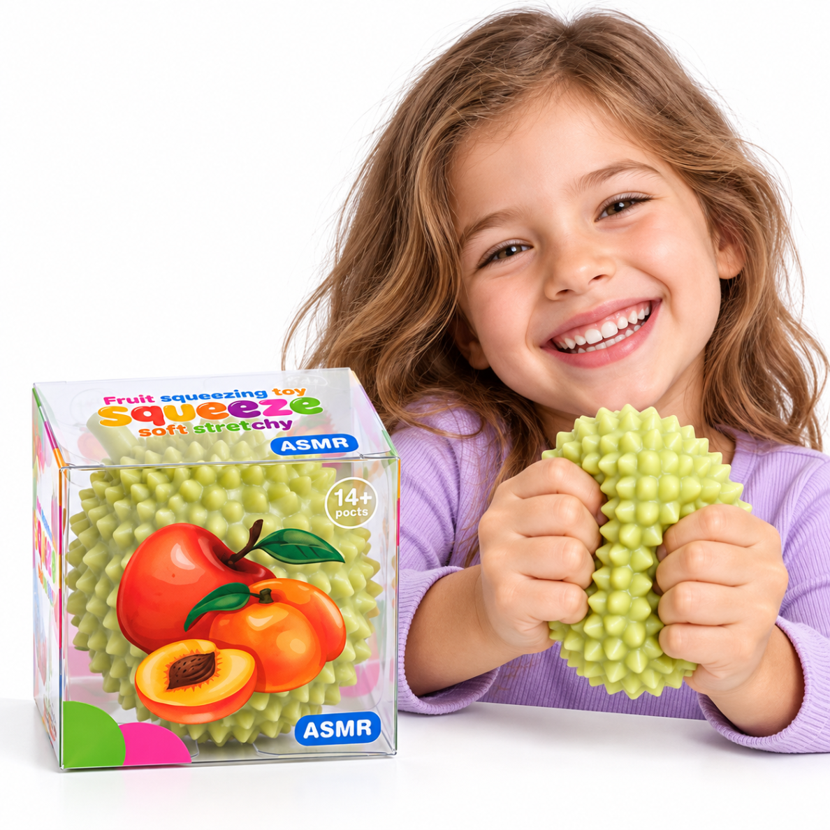 Crunchy Squishy durianas – traškantis ASMR antistresinis žaislas 2