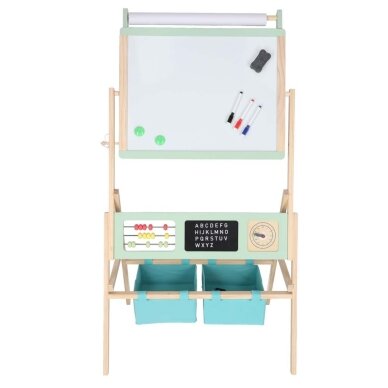 Didelė dvipusė piešimo ir magnetinė lenta 4in1 su popieriaus rulonu ir priedais 2 Didelė dvipusė piešimo ir magnetinė lenta 4in1 su popieriaus rulonu ir priedais 2