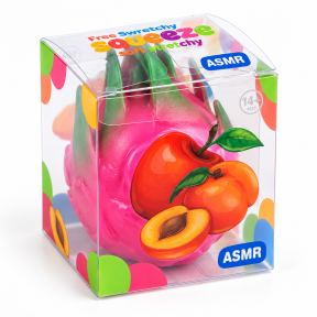 „Dragon Fruit Crunchy Squishy“ – traškantis sensorinis žaislas „Dragon Fruit Crunchy Squishy“ – traškantis sensorinis žaislas