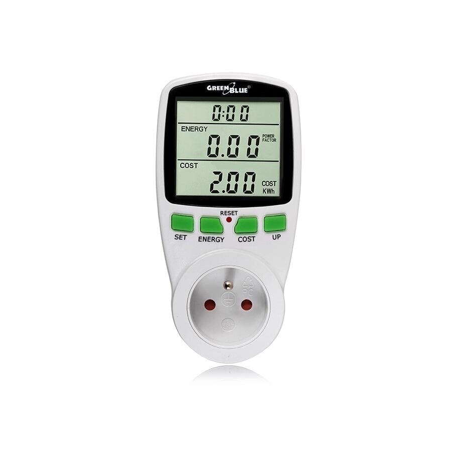 GreenBlue GB202 elektros energijos suvartojimo matuoklis 3600 W / 16 A su LCD ekranu 2 GreenBlue GB202 elektros energijos suvartojimo matuoklis 3600 W / 16 A su LCD ekranu 2