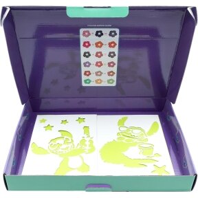 Lilo & Stitch purškiamų rašiklių rinkinys su spalvinimo puslapiais