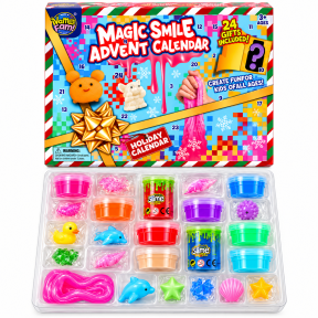 „Magic Smile“ Advento kalendorius – 24 Squishy, Slime ir sensorinės staigmenos