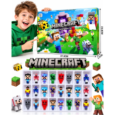 Minecraft Advento kalendorius – 24 figūrėlės ir pakabukai
