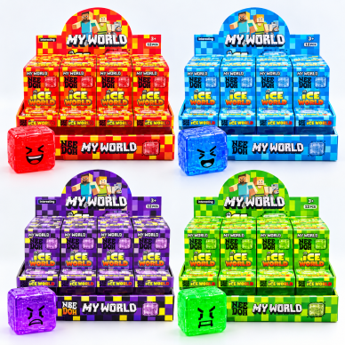 „My World“ Squishy kubas – minkomas antistresinis žaislas