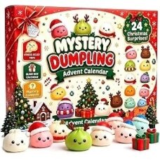 Squishy Mystery Dumpling Advento kalendorius – 24 antistresinės staigmenos