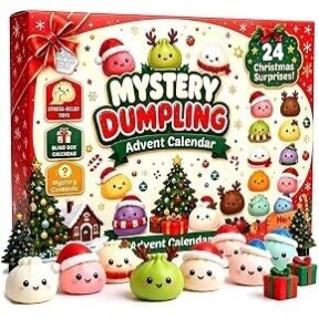 Squishy Mystery Dumpling Advento kalendorius – 24 antistresinės staigmenos