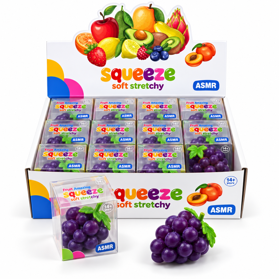 „Vynuogė Crunchy Squishy“ – traškantis sensorinis žaislas